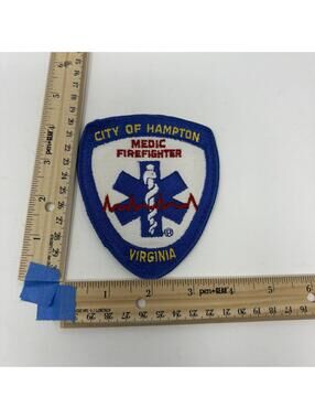 City of Hampton Virginia Medic Firefighter EMS Rescue Patch Collectible